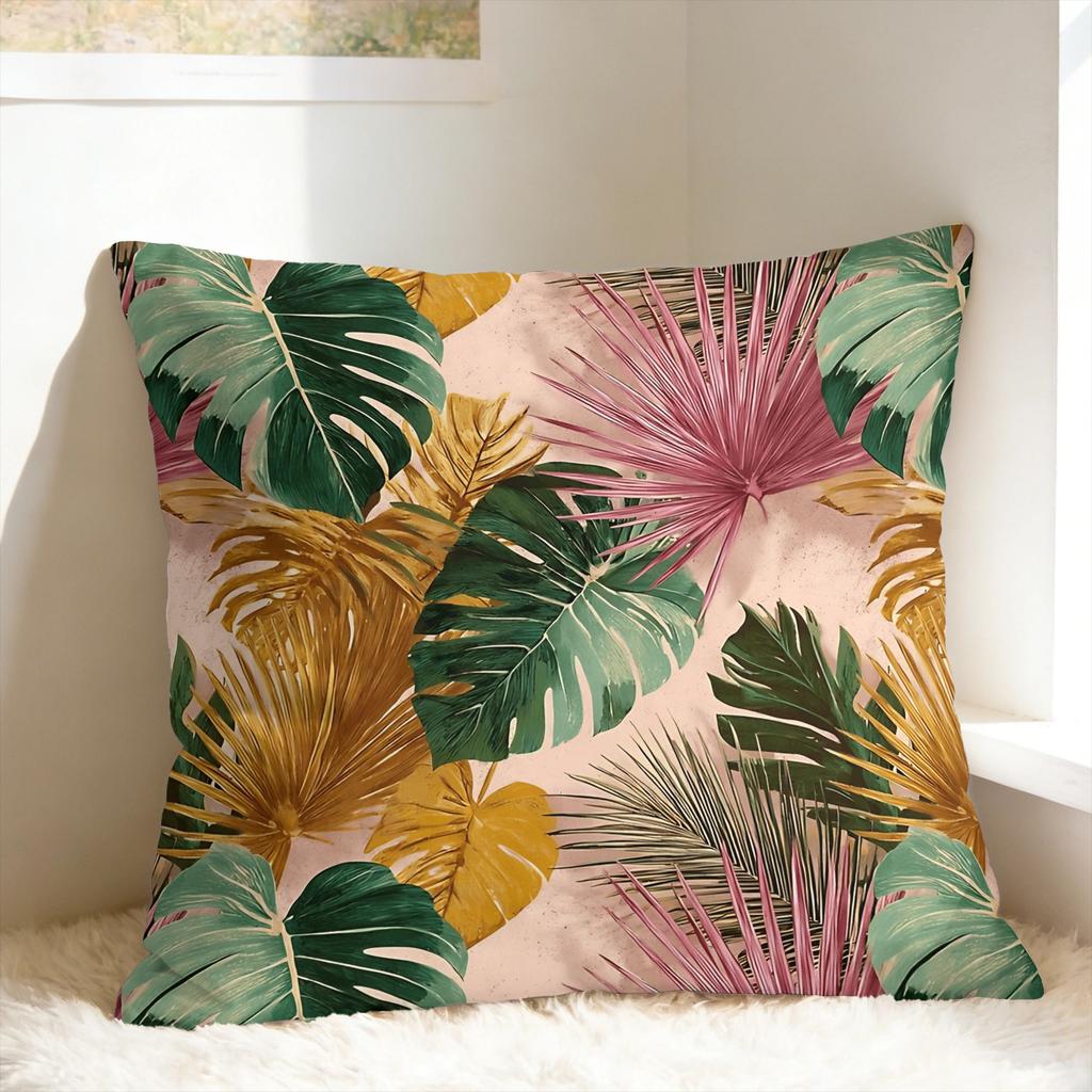 Pillow Cover Tropical Floral Kawaii Pillow Case For Sofa Car Home Decor Pillowcases