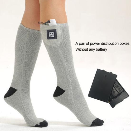 Heated Socks 3 Temperatures Adjustment Keep Warm USB Rechargeable Winter Long Electric