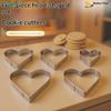 5Pcs Heart-Shaped Cookie Cutter Set - Stainless Steel Multi-Size Baking Tools For Cookies/Desserts
