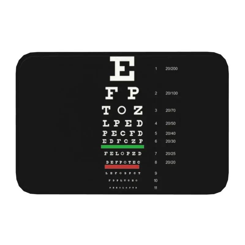Grappige Oogtest Voordeur Entree Matten Binnen Opticien Optometrist Badkamer Keuken Deurmat Woonkamer Tapijt Vloerkleed