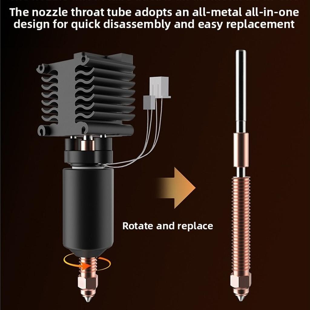 Hotend-Ersatz für Creality Hi Combo 3D-Drucker Schnellwechsel-Düse Keramik-Heizblock-Kit 300℃ Temperaturbeständig