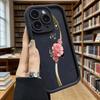 Pink Carnation Golden Swirls Luxury Anti-Slip TPU Phone Case For Xiaomi Redmi Note 15 14 13 12 11 10 9 Pro Full Protective Cover