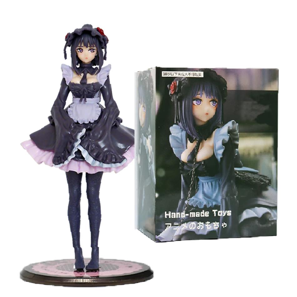 12cm My Dress-Up Darling Anime-Figur Schwarzes Dienstmädchen-Outfit Kitagawa Marin Actionfigur Shizuku Kuroe Figur Sammlermodell Spielzeug