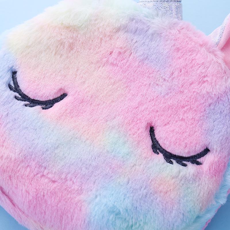 2020 Kids' Unicorn Crossbody Bag - Cute Cartoon with Colorful Hair