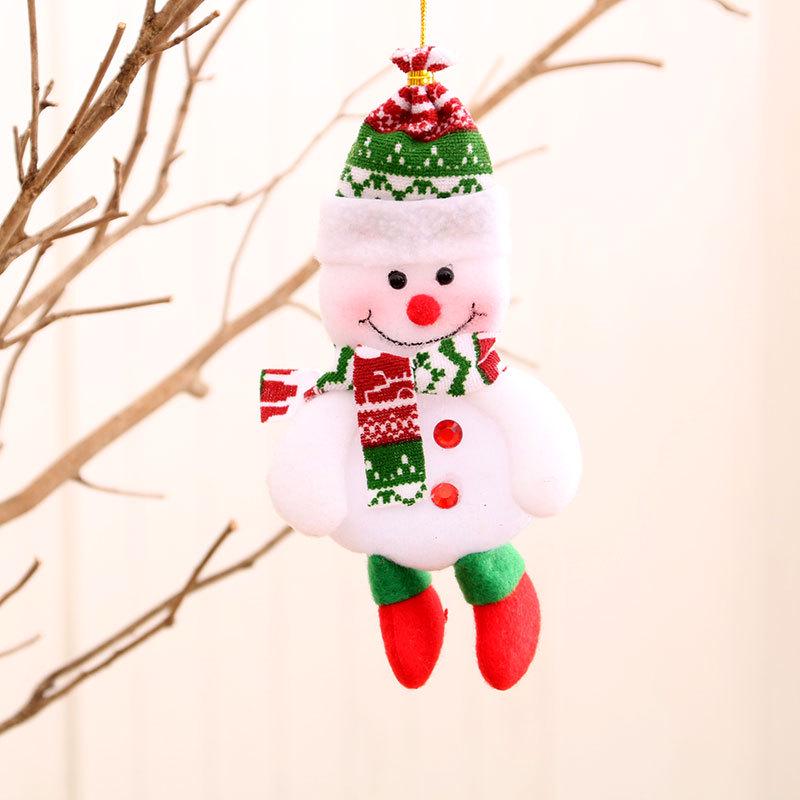 Santa, Snowman & Reindeer Plush Ornaments - Christmas Tree Decorations & Gifts