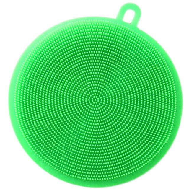 Esponja de lavagem de louça da escova de limpeza do silicone, escovas multi-funcionais dos utensílios de cozinha dos utensílios de cozinha das frutas vegetais, ferramentas da cozinha
