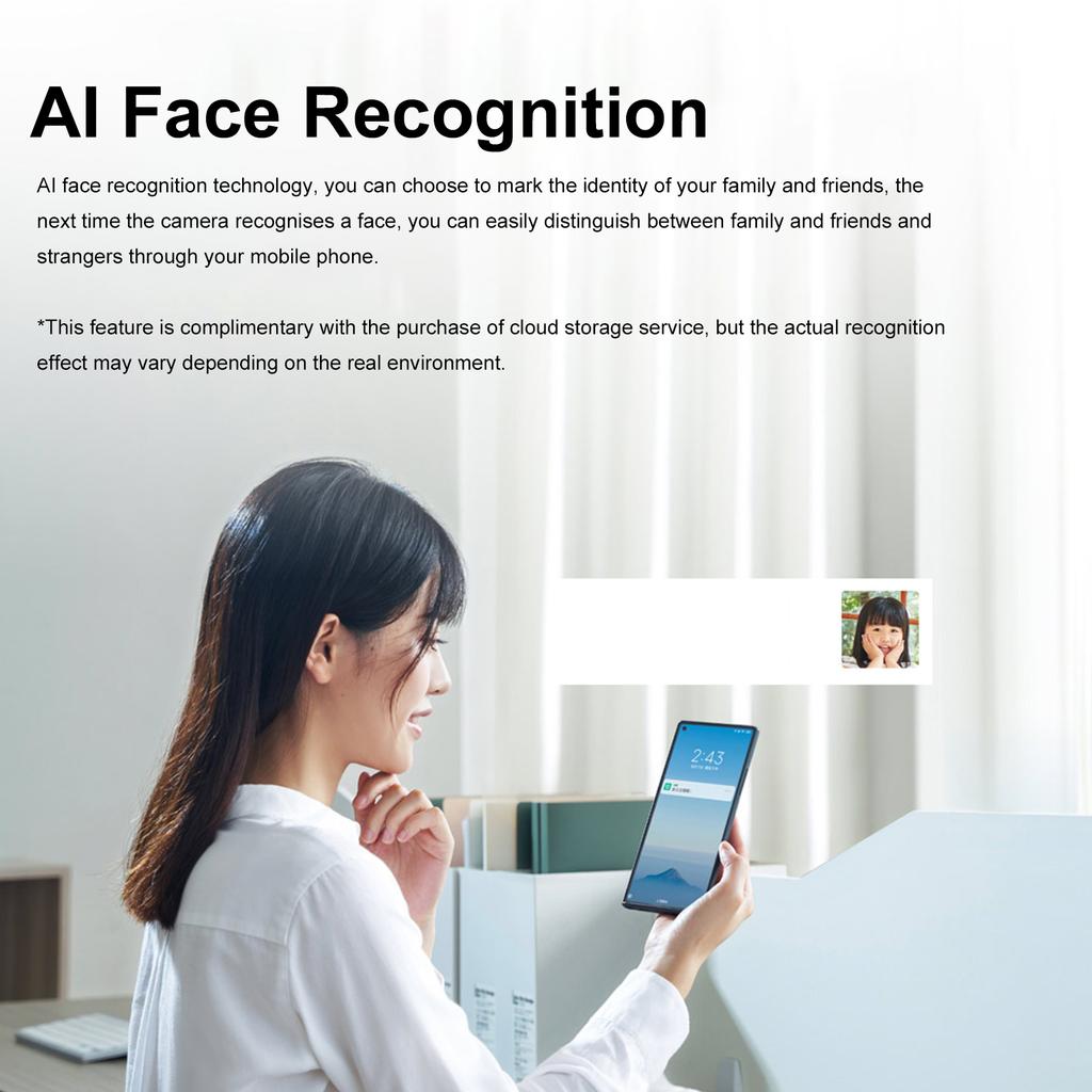 Xiaomi Mijia Smart PTZ Camera 2.5K 4MP AI Smart IP Camera Home Security Cam Monitor Night Vision