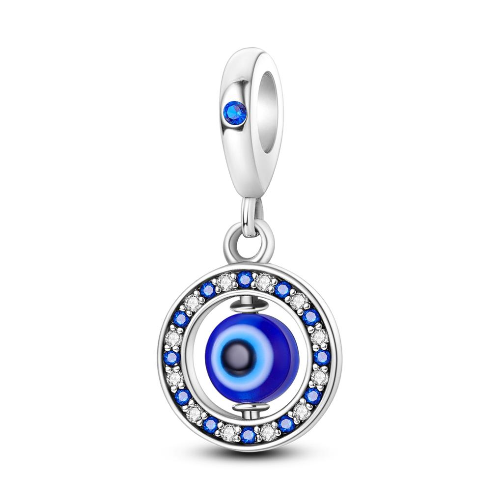 copper Plated Religion Virgin Mary Devils Eye Charm Bead Charms Jesus Charm Compatible With Authentic Bangle Bead Charms Pendent Dangle Bracelets Do