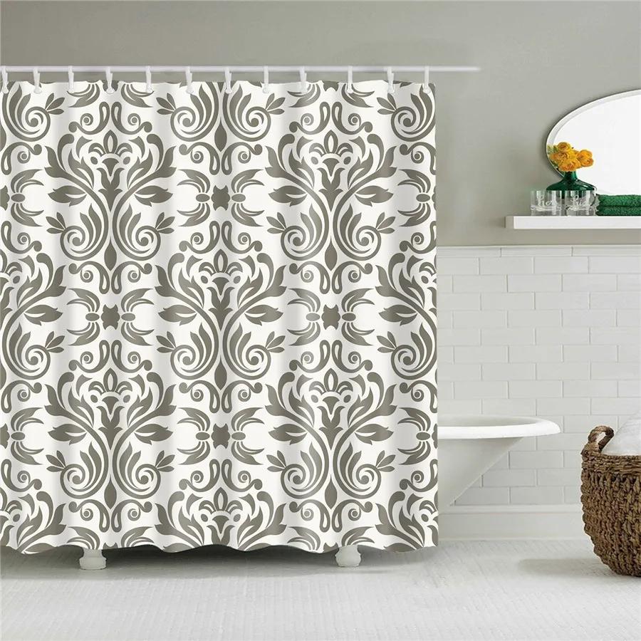 Mystical Mandala Moon Print Waterproof Shower Curtain - Stylish, Durable & Easy-Care Choice for Bohemian Bathroom Décor
