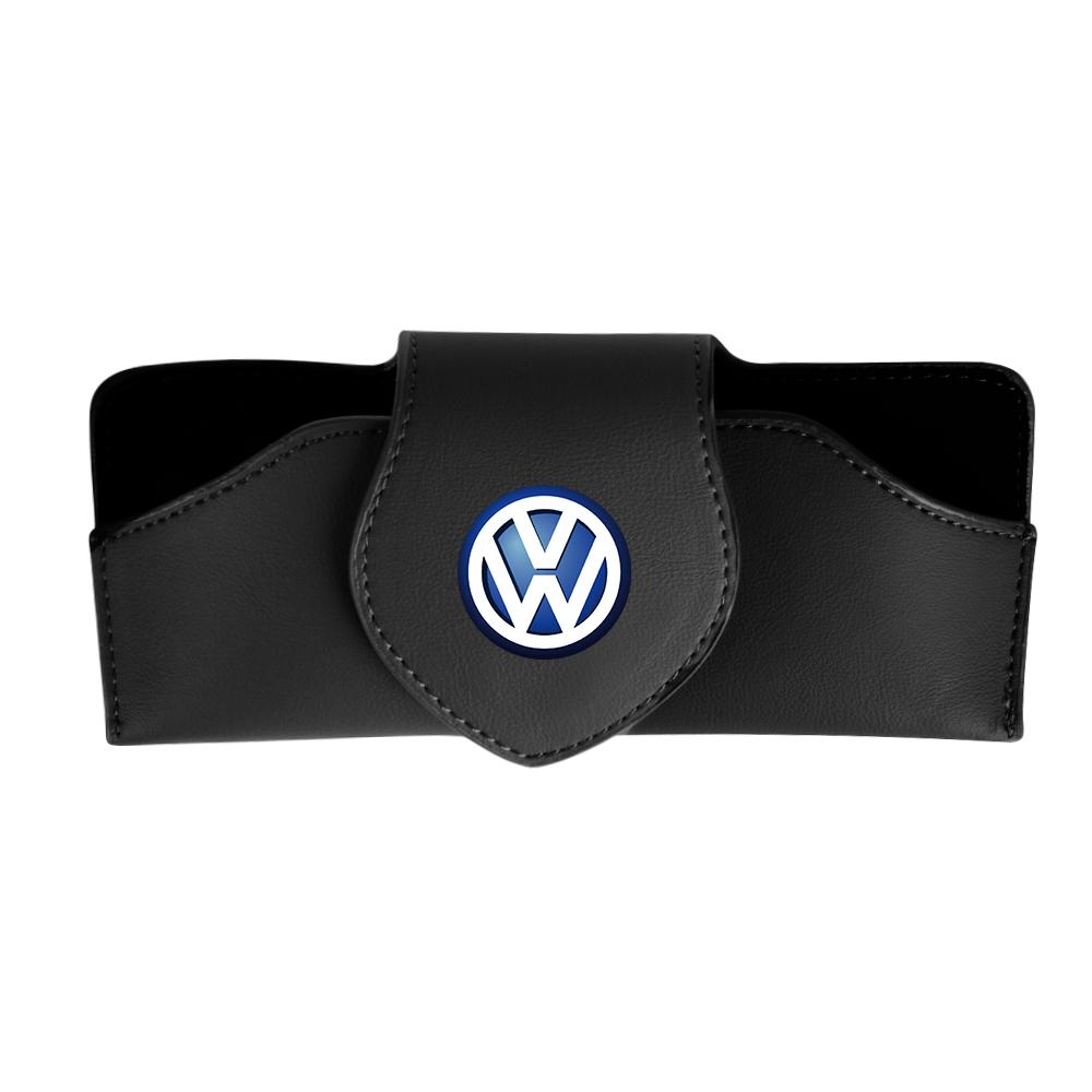 1pcs New Car Sun Visor Glasses Clip Sunglasses Protect Case Center Cover For VW Jetta Golf Beetle CC EOS GTI R32 MK4 Polo Passat zk3