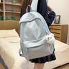 Schoolbag Fresh and Cute Ins Schoolbag Backpack Junior High School Student Lightweight College Girl Travel Casual Versatile Backpack