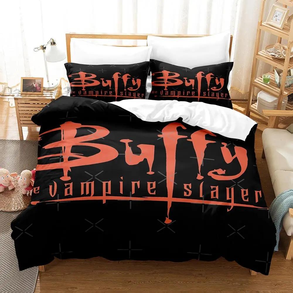 Buffy The Vampire Bedding Set Single Twin Full Queen King Size Bed Set Aldult Boys Bedroom Duvetcover Sets 3D Bettwäsche 135X200