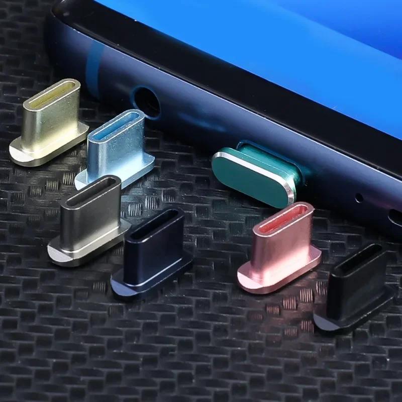 USB C Anti Dust Plugs Type-C Metal Dust Cover Mobile Phone Dust Protectors Cap Designed for iPhone 17/16 Plus/16 Pro/17 Pro Max