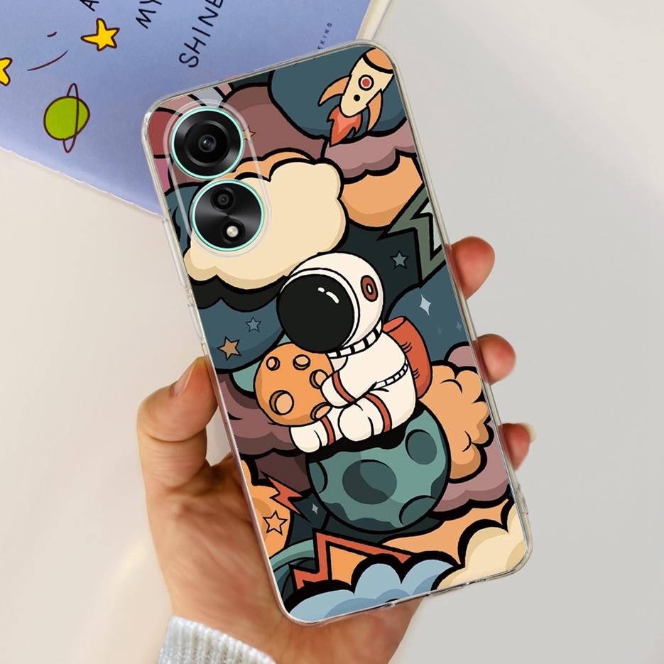For Oppo A78 4G Case CPH2565 Stylish Painted Cover Soft Silicone Phone Case For Oppo A78 A 78 OppoA78 5G Back Cover Fundas Coque