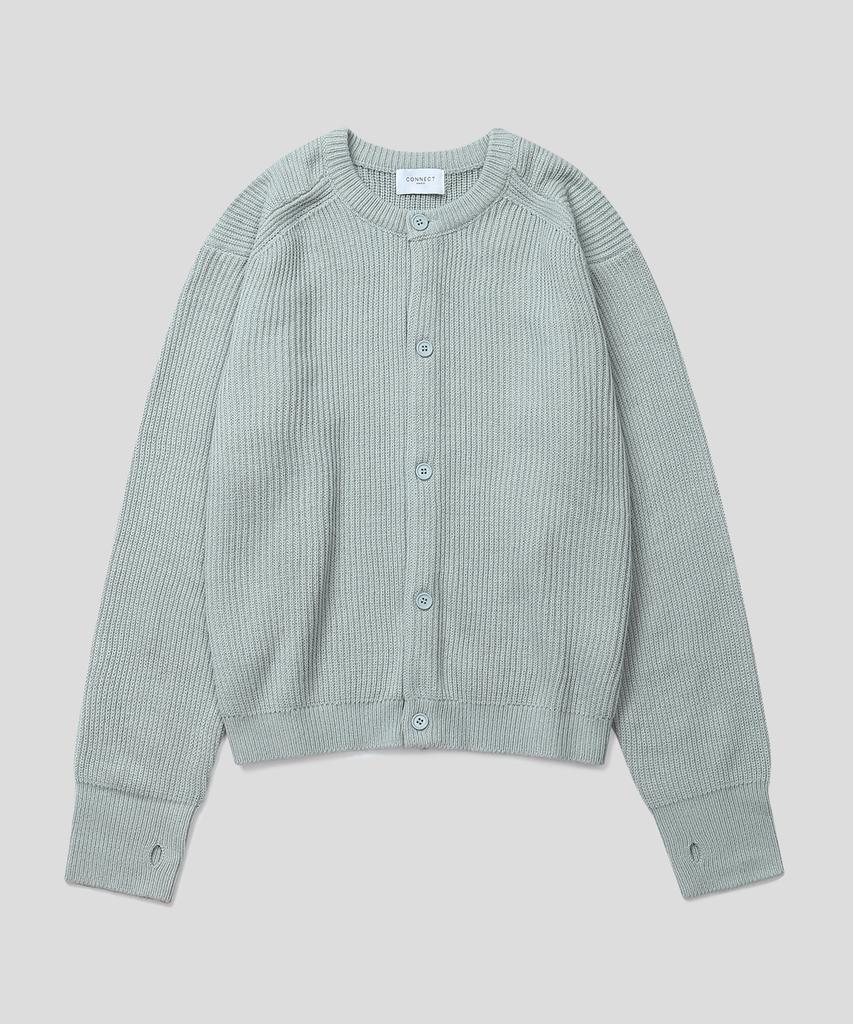 Connect Kinloch [2Pack] Fingerhole Wool Round Knit Cardigan (5 Colors)