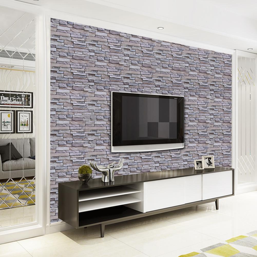 Removable Brick Wallpaper Vintage Textured Brick Wallpaper for Living Room, Kitchen Peel and Stick Wallpaper, Self-Adhesive Wrapping Paper