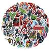 50PCS MINISO Marvel Avenger Kawaii Stickers Luggage Graffiti Toy Decals Decoration Sticker Gift Closure Sticker