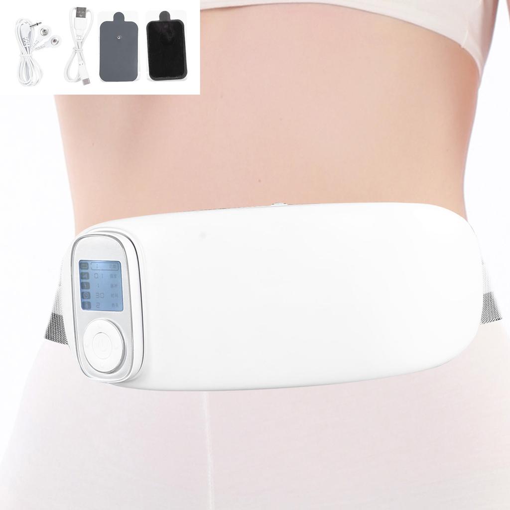 USB Charging Waist Abdomen Massage Belt Pain Relief Hot Compress Uterus Warmer Massager