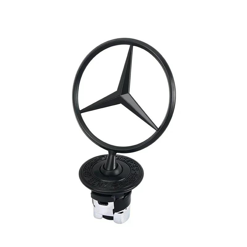 Metall-Motorhaubenemblem, verchromtes Logo, Motorhaubenmarkierung für Mercedes-Benz CES-Klasse W204, W205, W212, W213, W211, W220, W222, W223