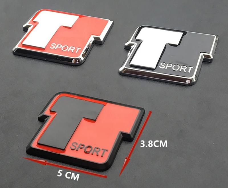 1 szt. Samochód Logo T Sport Bagażnik Nadwozie Odznaka Emblemat Naklejki Naklejka Dla 86 CHR SUPRA Corolla Prius YARiS Hilux Camry RAV4 Akcesoria