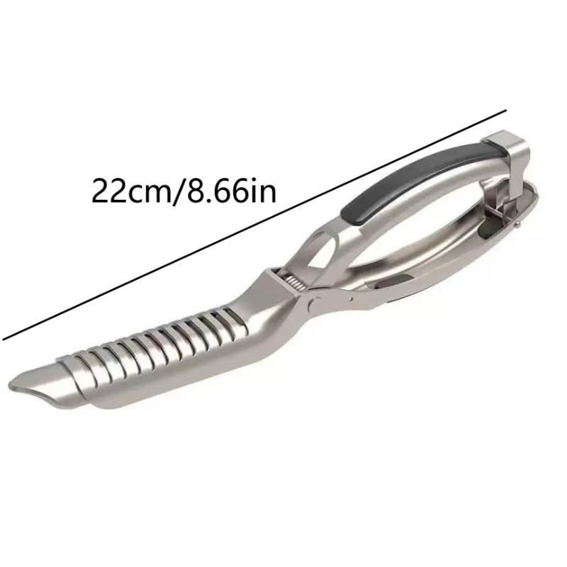 Food Grade Rib Membrane Removal Tool Stainless Steel BBQ Rib Skinner Ergonomic Handle for Home Barbecue