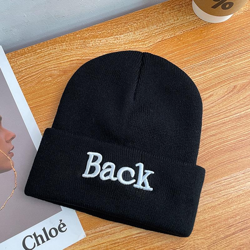 Hat Men's Knitted Cold Hat Korean Style Autumn and Winter Style Thin Light Plate Solid Color Versatile Warm Ear Protection Woolen Hat