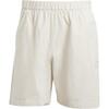 Einfarbige Dreiviertel-Shorts mit Seitentaschen, entspanntem Bund, Freizeit-Shorts für Herren, Weiß JD2461