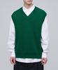 Musinsa Standard Oversized V-Neck Knit Vest [Jolly Green]
