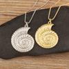 New Creative Design Snail Shape Personality Pendant Necklace For Women Men Pave Shiny Crystal Zircon Charm Jewelry Accessories