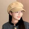New Autumn Winter British Style Octagonal Hat Solid Color Woolen Stylish Women's Hats Casual Fashion Beret Newsboy Hat