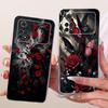 Luxus Blume Schmetterling Schleife Muster Hülle Für Xiaomi Poco M4 Pro 4G 5G Rückseite Klare Weiche Silikon Handyhülle Für PocoM4