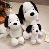 Cute White Puppy Dog Doll Plush Toy Teddy Dog Doll Boy Rag Doll Birthday Gift