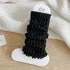 Socken Gestrickte Socken Einfarbige Lange Röhren Wadenhohe Socken Saison Stapelsocken Lolita Socken Damen