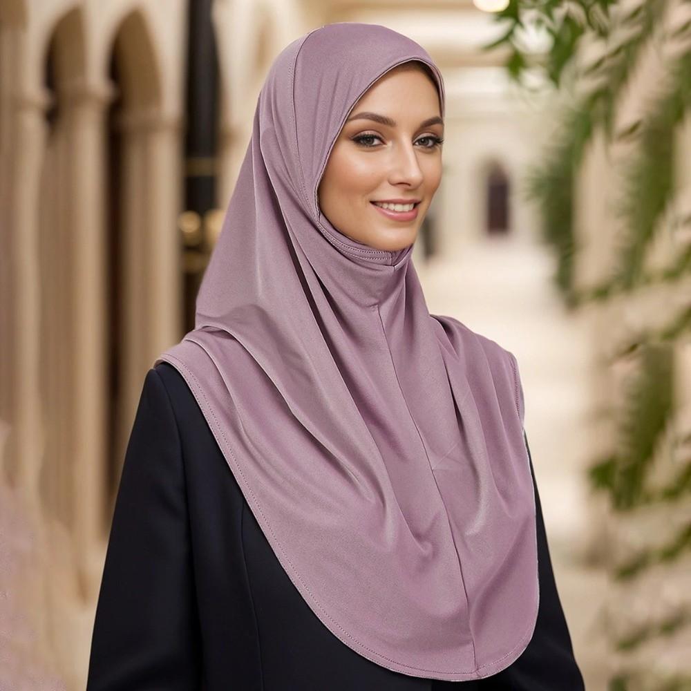 Draped Design Pullover Hijab Full Coverage Women Hijab Scarf New Instant Hijab Daily Wear