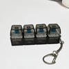 Clickable Button Light Up Keyboard Keychain Glowing Stress Relief Clicker LED Button  Home Use
