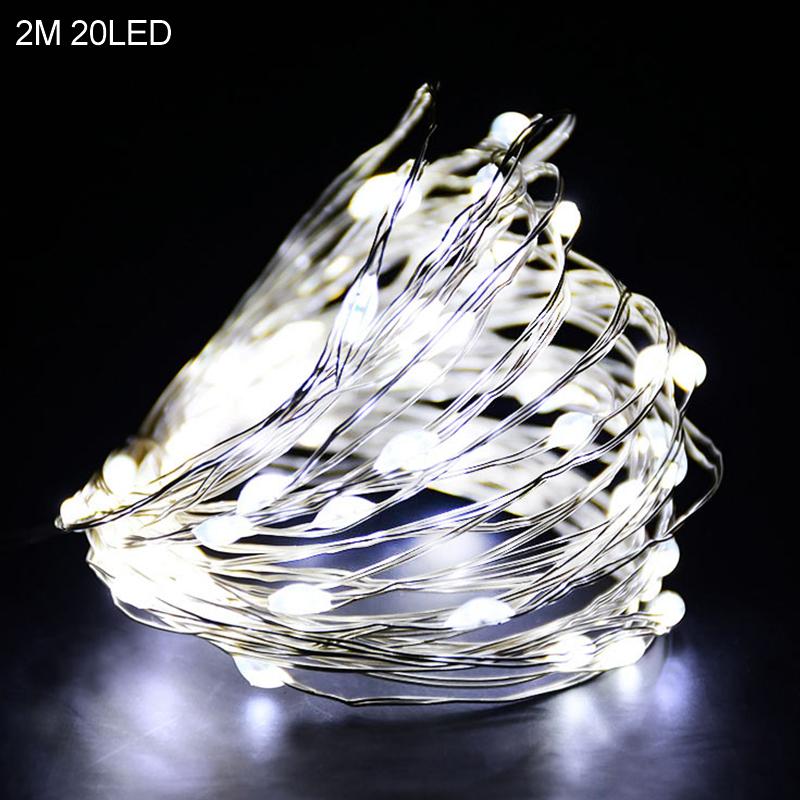 2M 20LED Weihnachtsmann Schneeflocke LED Lichterkette Weihnachtsdekoration für Zuhause Weihnachtsbaumschmuck 2025 Navidad Kindergeschenk Neujahr