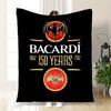 Bacardi Limited 150e Anniversaire Décanteur Chauve-SourisCouverture Couverture Flanelle pour Canapé, Lit, Voyage, Camping, Bureau, Canapé, Chaise, Et Lit Gi