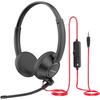 Écouteurs NUBWO WRHW05 avec Microphone pour PC et Ordinateur Portable, Connecteur 0,138 pouce, Écouteurs de Travail avec Câble, Zoom, Conférence d'Appareil, Centre d'Appels