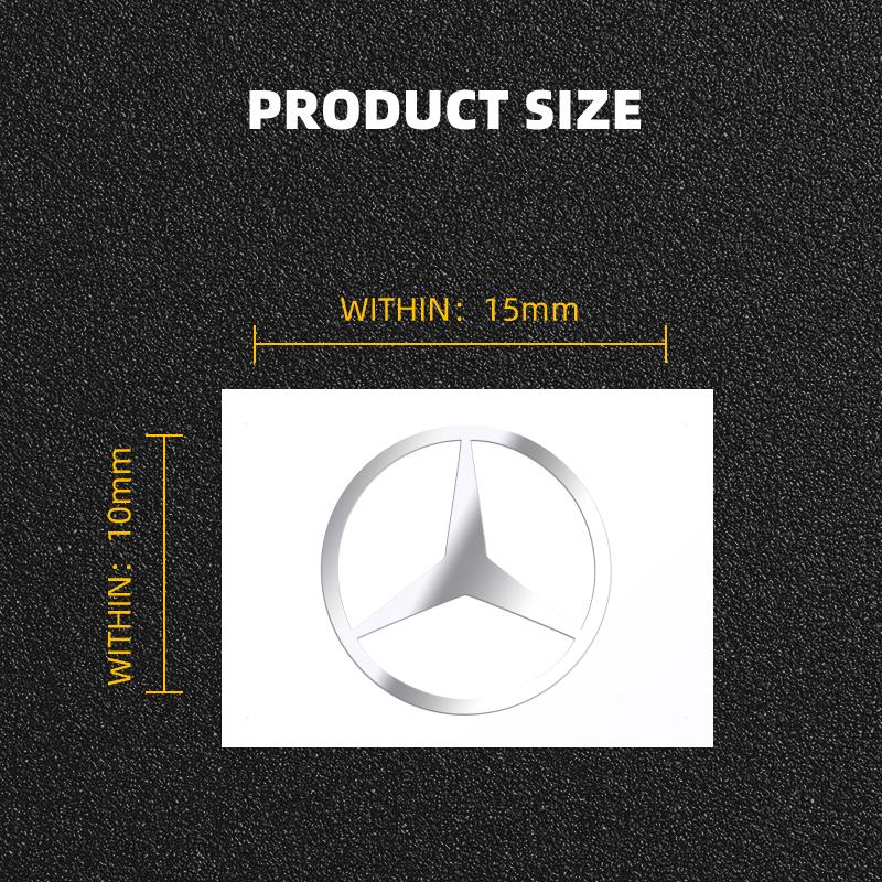 10PCS Car Metal Emblem Wiper Stickers Reflective Decor Decals For Mercedes Benz A C E S Class CLA CLS W212 W213 W204 Accessories