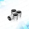 4pcs Metal Aluminum Alloy Car Wheel Tire Valve Air Stem Cap Dust Proof Covers For Ford Fiesta Emblem Accessories