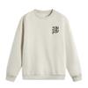Li Ning Anti-Five-serien Rundhalsad Pullover Bokstavstryck Avslappnad Tröja Herr sweatshirt Blomma-Grå Ljus-Khaki AWDV031-6