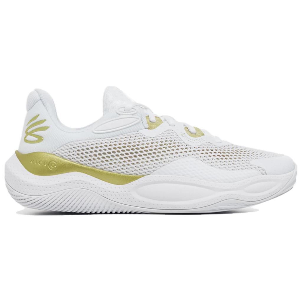 Under Armour Curry Splash 24 AP Or Blanc Unisexe Baskets Halo-Gris 3027262-101
