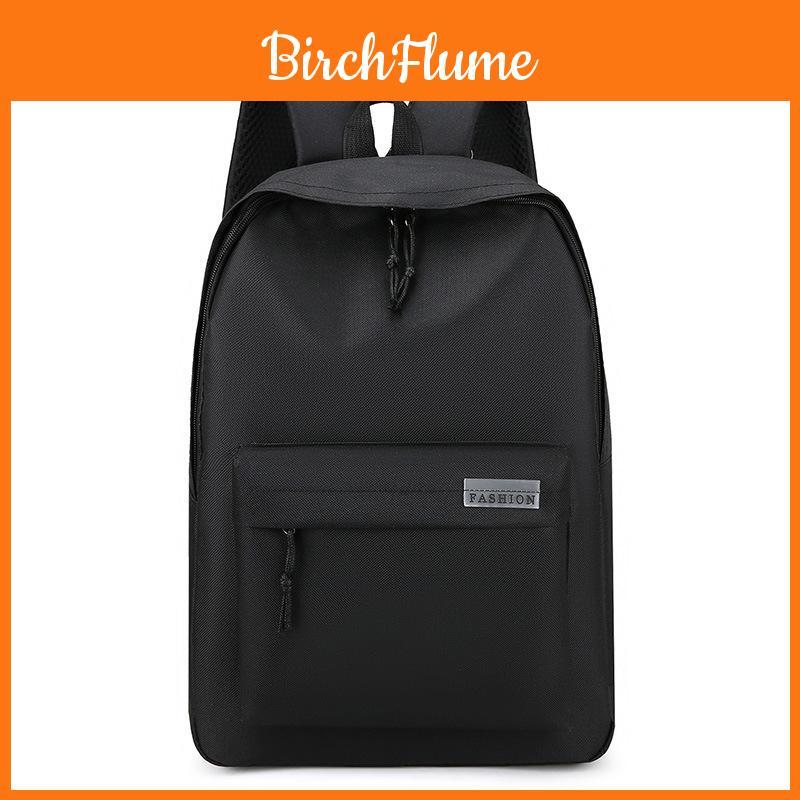 Minimalist College Style Backpack With Breathable Oxford Fabric For Middle School Students