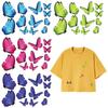 Small Size Butterfly Set Applique Clothes Thermal Press Vinyl A-Level Washable Hoodies Tops Diy Butterfly Patch Whole Size 8.5cm