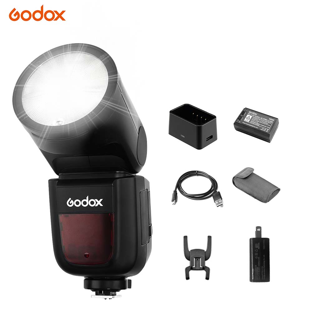 Godox V1P Camera Flash Speedlite Speedlight Round Head Flash Built-in 2.4G Wireless X System with