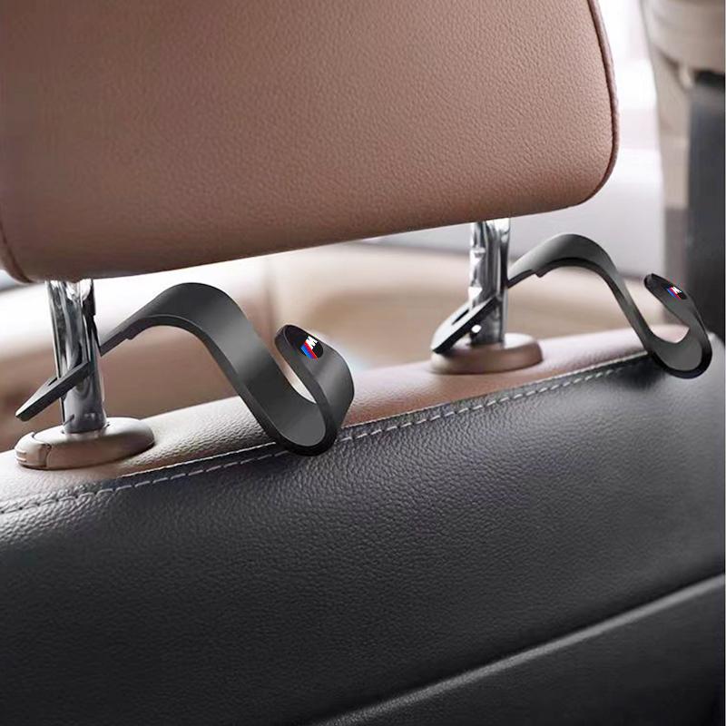Car Headrest Hooks Hanger Bags Seat Back Holder Clips Auto Fastener For BMW Performance X1 X3 X5 E39 E46 E90 F20 E60 F30 M3 M5