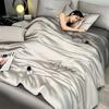 Class A Ice Silk Summer Quilt Set - Cooling, Water Washable, Embroidered, Air Conditioning Friendly, Thin Quilt for Naked Sleep