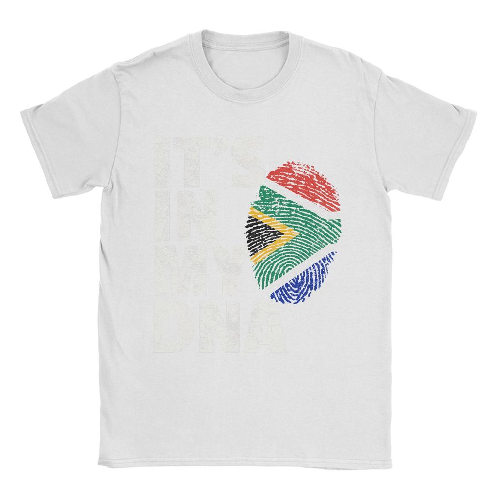 Unisex Unisexs T Shirt ITS IN MY DNA South Africa African Flag National TShirts Trendy Cool Summer Tee Shirt Clothing Gift Idea