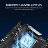 Jingsha X99 Dual Gaming Motherboard Mainboard with 8 DDR4 Memory Slots 10 SATA3.0 Ports Support