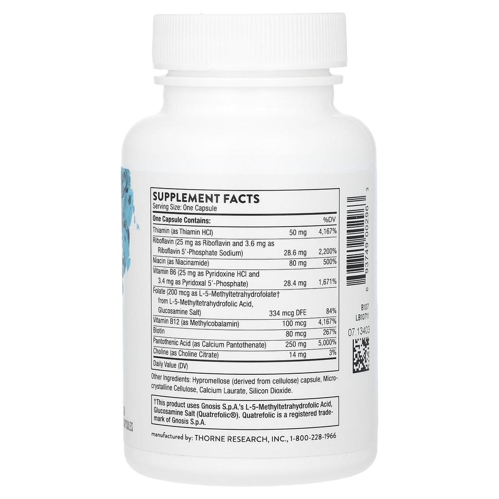Thorne Stress B-Complex, 60 Cápsulas